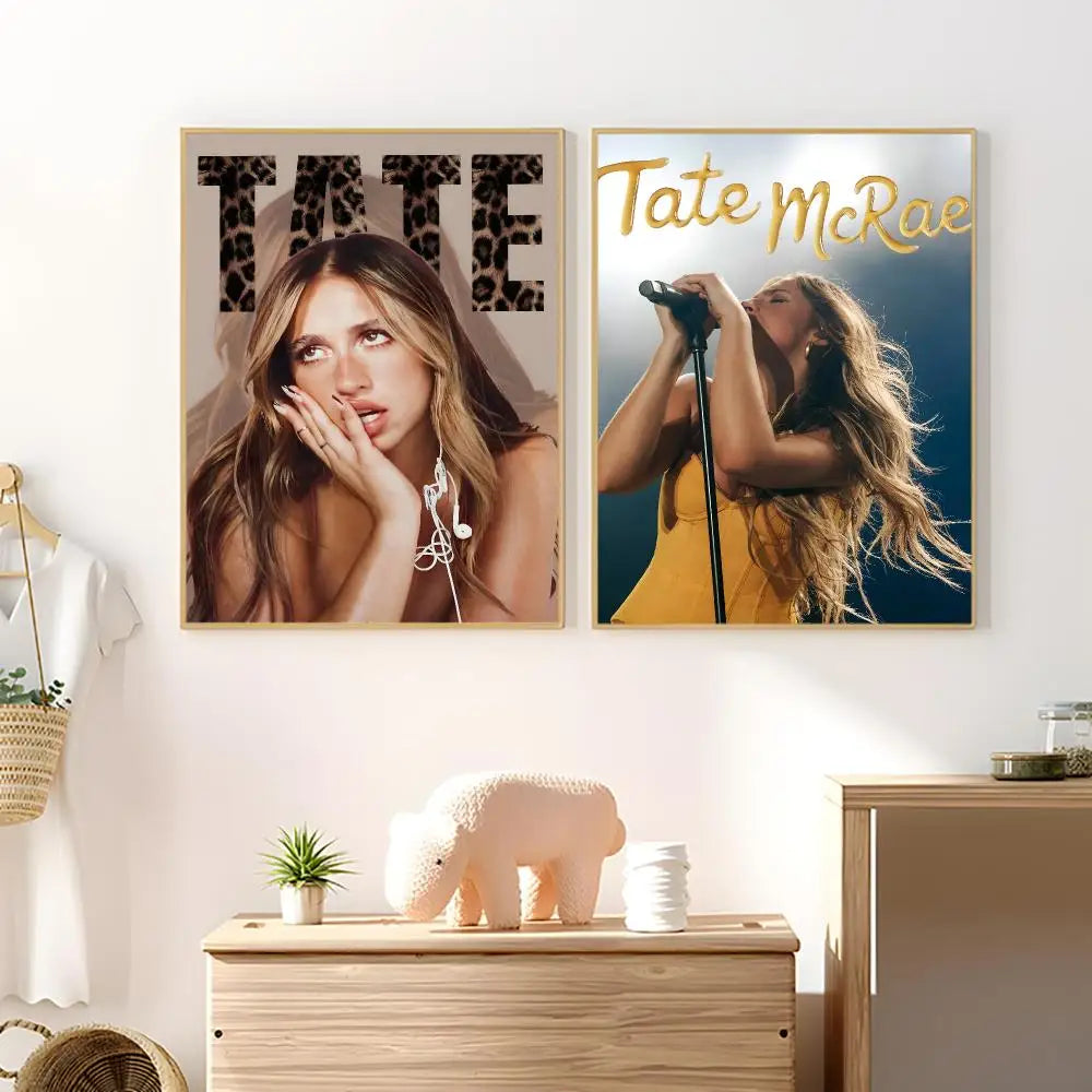 Tate McRae Poster – HD Waterproof PVC Wall Stickers & Décor Wall Poster Sticker Axl