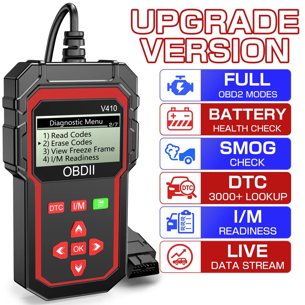 V410 OBD2 Scanner – Car Diagnostic Fault Code Reader OBD2 Diagnostic Scanner Axl