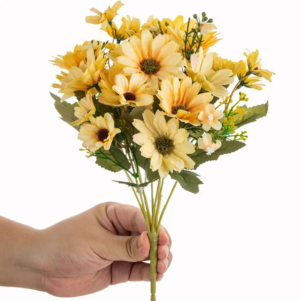 Silk Artificial Daisy Flowers – Wedding & Home Decor Bouquet Artificial Flower Bouquet Axl