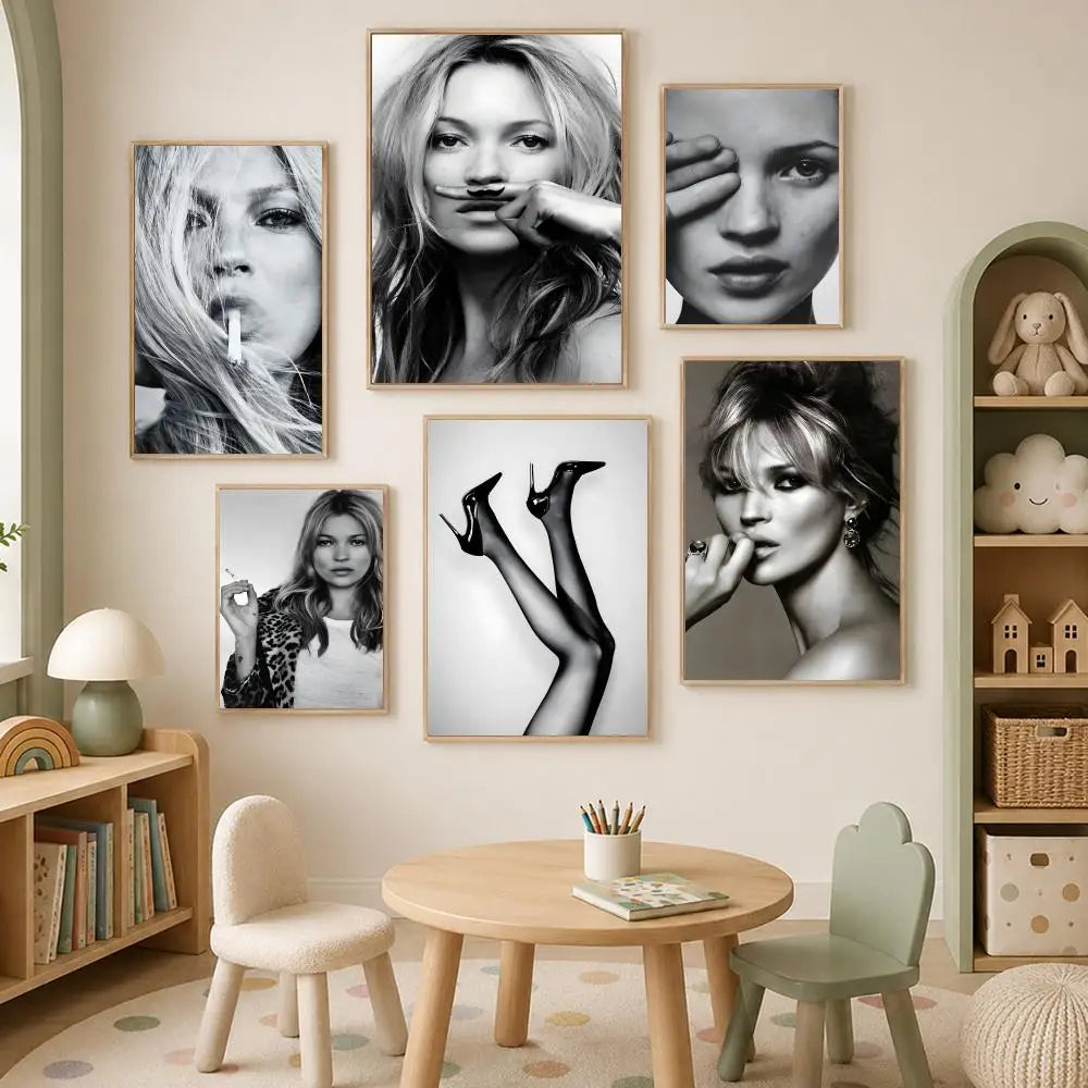 Kate Moss HD PVC Self-Stick Wall Art Poster – Waterproof Decor Wall Art Poster Axl