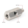 Oil Pressure Sensor Tee Adapter 1/8" NPT to M10/M12/M14 Oil Sensor Tee Adapter Axl A1