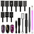 Cat Eye Nail Magnet Set – Nail Art Magnet Tool Kit Nail Art Magnet Axl 15pcs