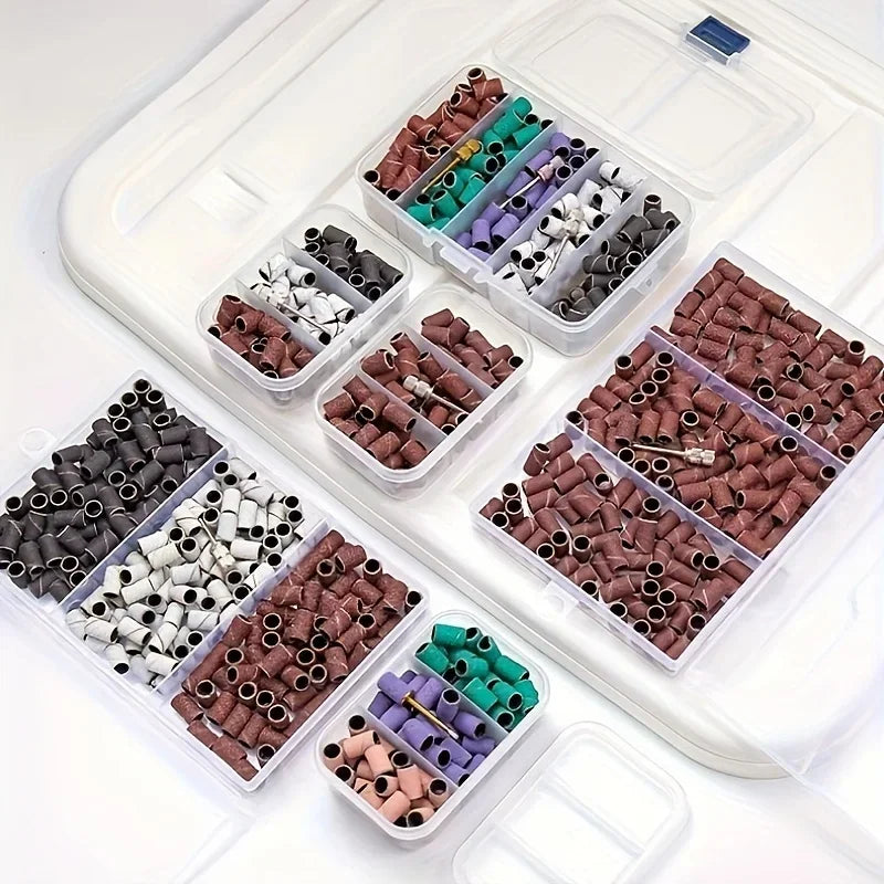 Nail Art Sanding Ring Set – Cuticle & Surface Grinder Tool Nail Sanding Tool Axl