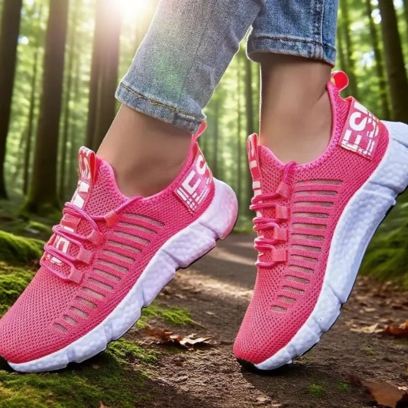 AZGB Women's Lightweight Breathable Running Sneakers Women's Running Shoes Axl Rose Red 40