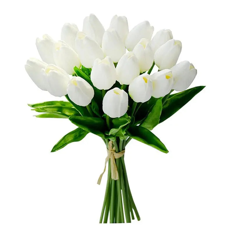 10 PCS Real Touch Artificial Tulips – Wedding & Home Decor Artificial Flowers Axl