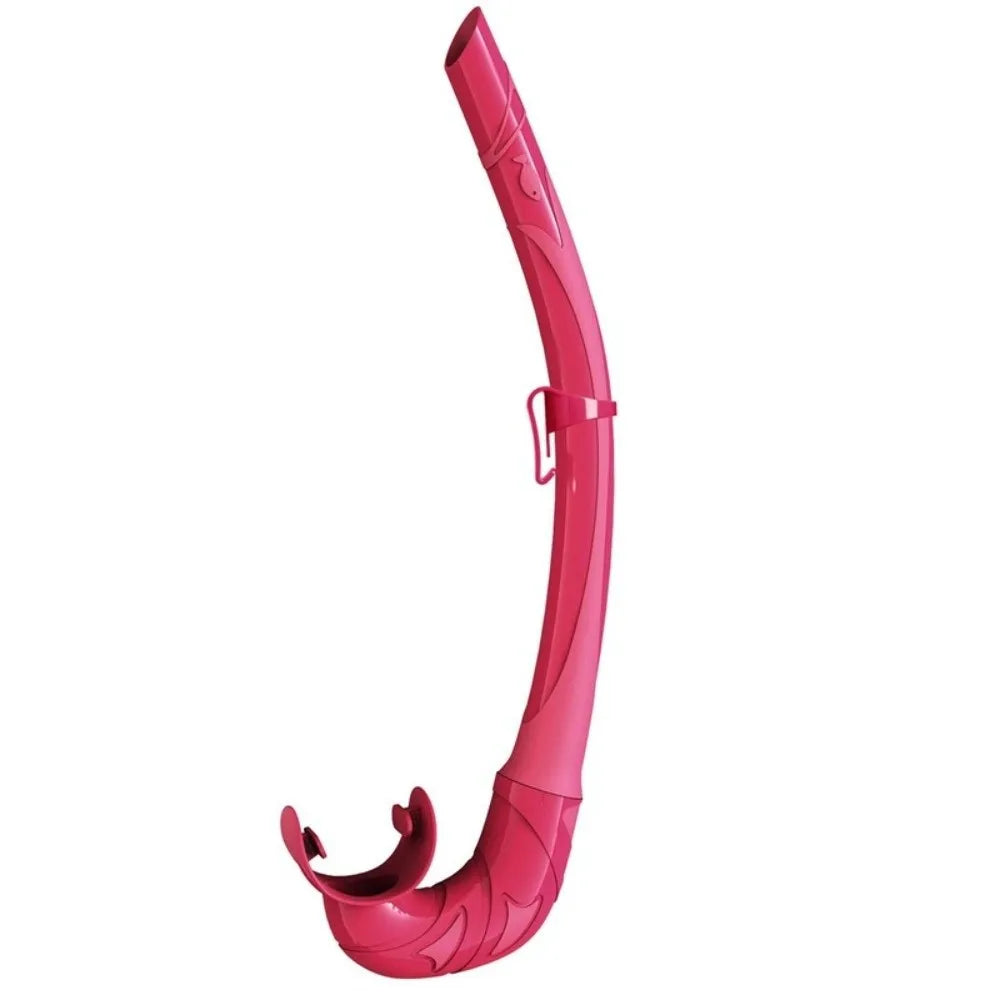 Soft Silicone Diving Snorkel – Arc-Bite Freediving Snorkel Diving Snorkel Axl Red