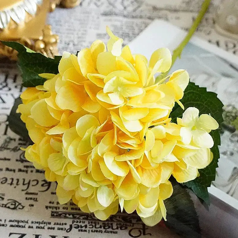 Silk Hydrangea Artificial Bouquet – Wedding & Home Décor Artificial Flower Bouquet Axl color 7 1pieces