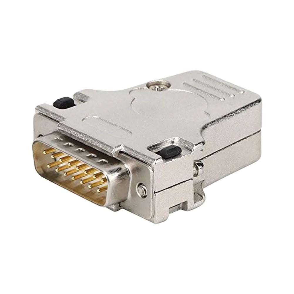 DB25 Top Exit Zinc Alloy Metal Housing & Solder Connector D-Sub Connector Housing Axl