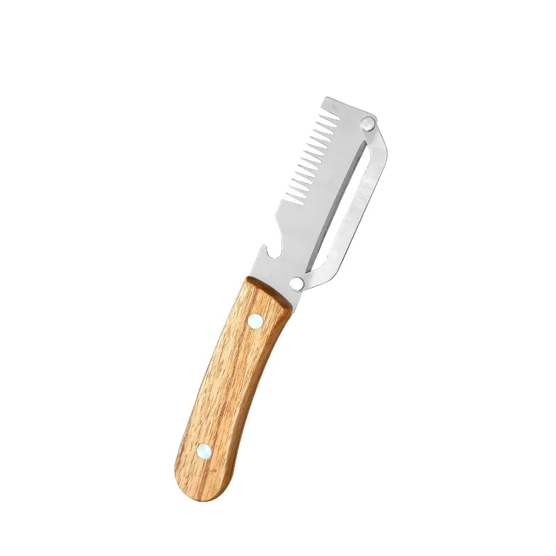 Stainless Steel Vegetable Peeler with Wooden Handle Vegetable Peeler Axl 1pcs peeler