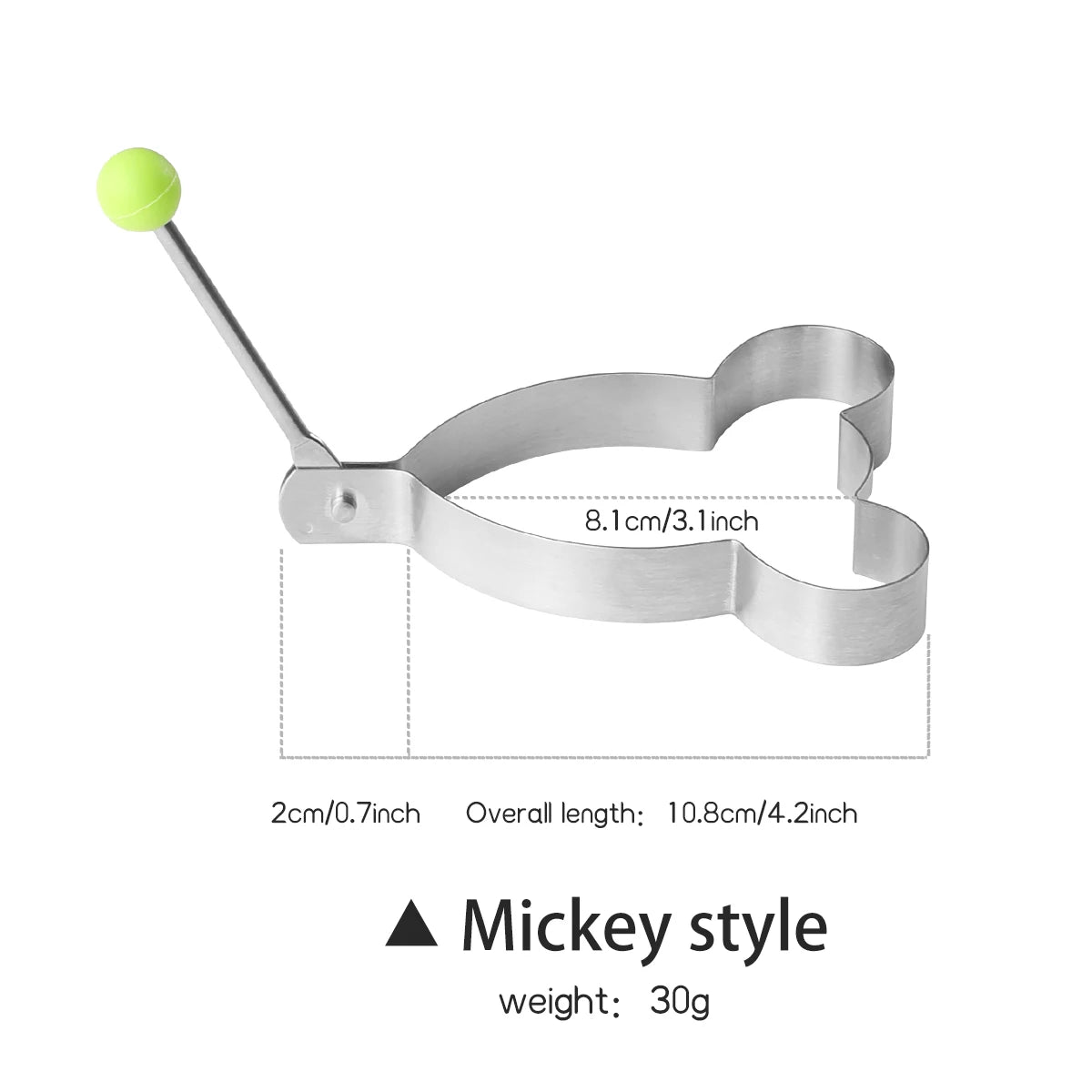 Stainless Steel Egg Ring & Pancake Mold | DIY Breakfast Shaper Egg Ring Mold Axl 1pcs-mickey