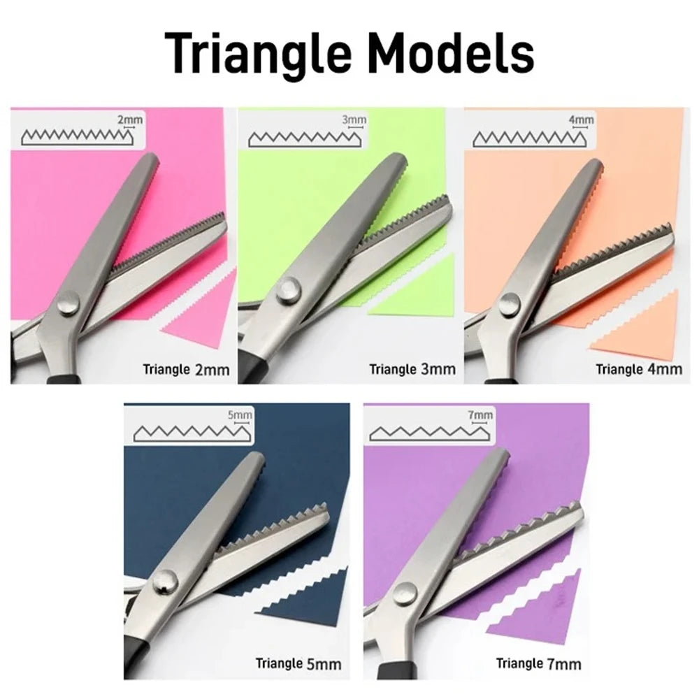 Zigzag Pinking Shears – Stainless Steel Fabric & Lace Scissors Pinking Shears Axl