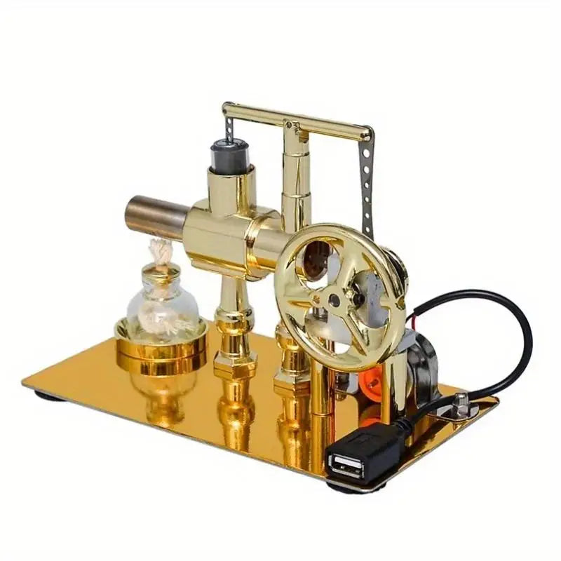 Single Cylinder Stirling Engine Generator – STEM Physics Model Stirling Engine Model Axl