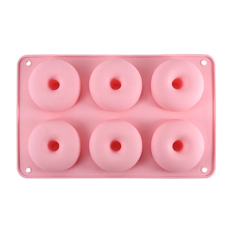 Food Grade Silicone Donut & Macaron Mold | Cookie Baking Tool Silicone Baking Mold Axl Pink