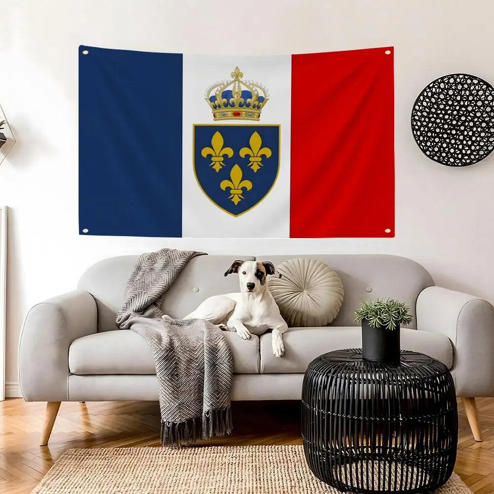 France Flag Banner – Indoor & Outdoor Wall Décor, 6 Sizes Flag Banner Axl