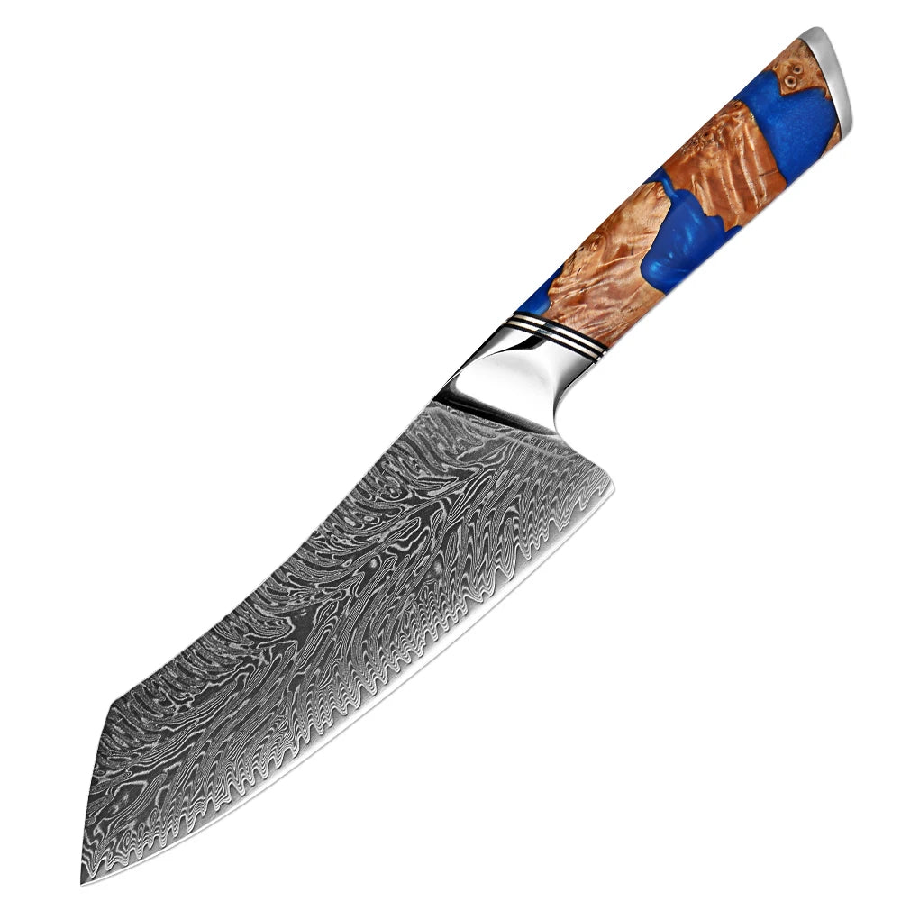 XITUO Damascus Chef Knife Set – 67-Layer VG10 Steel, 1–9 Pcs Damascus Knife Set Axl Santoku Knife