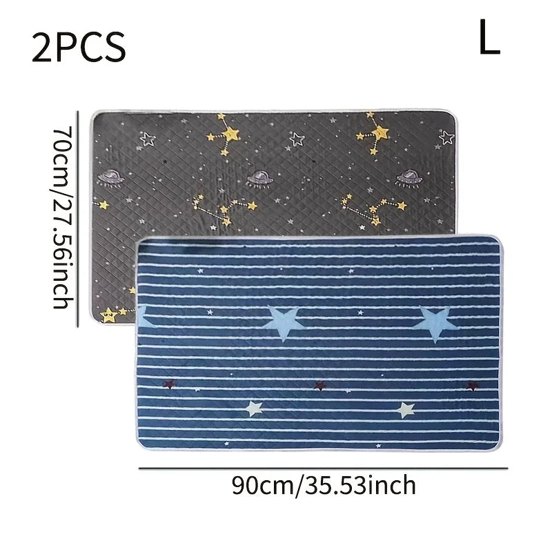 KEMORELA 2-Pack Washable Dog Training Mats | Reusable Pet Pad Dog Training Mat Axl 2PCS 90X70cm