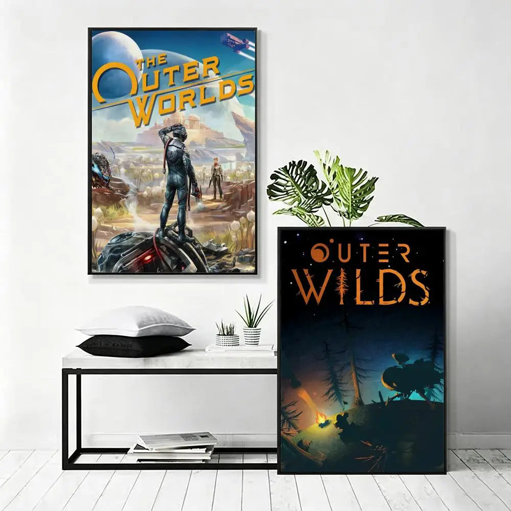 The Outer Worlds Game Poster – HD Waterproof Wall Art Decor Wall Art Poster Axl
