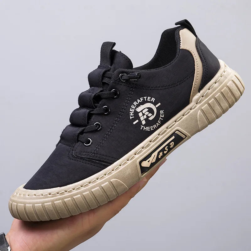 Men's Canvas Slip-On Sneakers – Anti-Odor Casual Loafers Canvas Slip-On Sneakers Axl