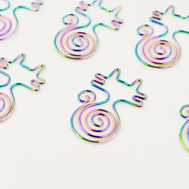 Metal Cat Bookmarks & Paper Clips – Cute Stationery School Metal Bookmark Clips Axl