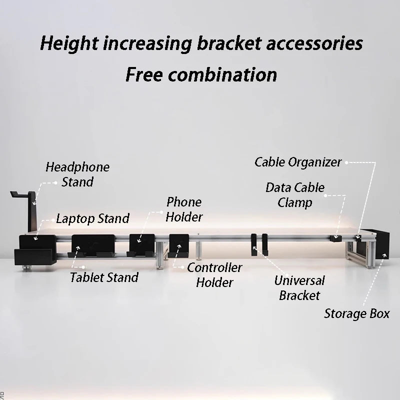 Modular Monitor Stand Height Riser & Desktop Bracket Expansion Monitor Stand Riser Axl