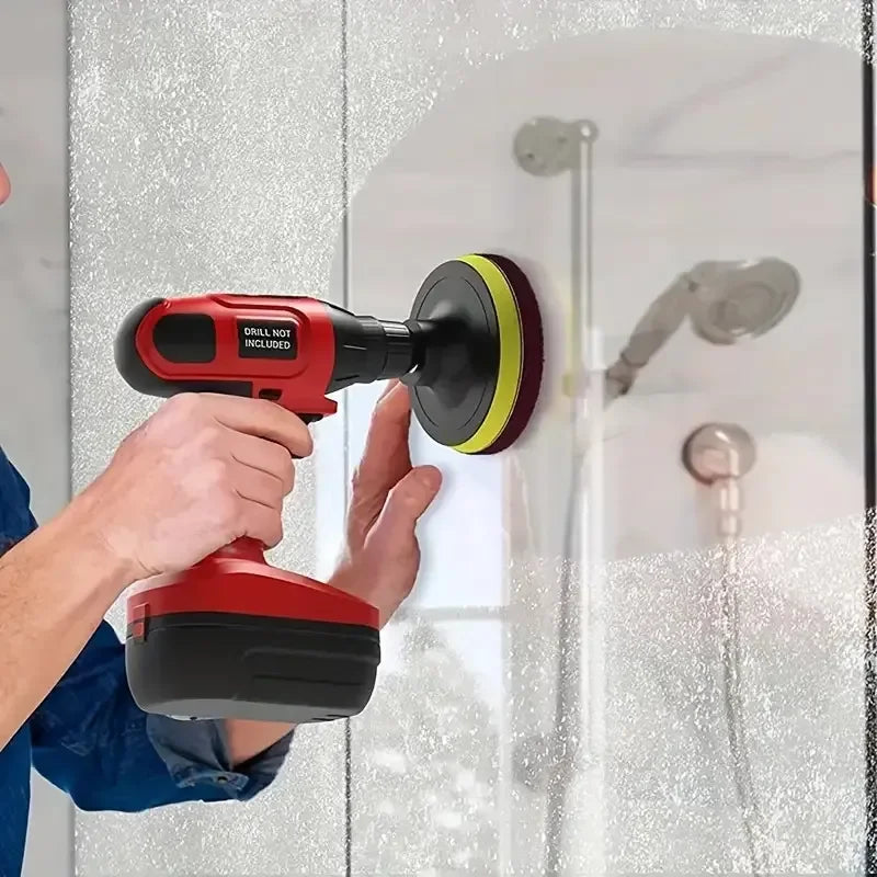 8-Piece Drill Brush Scrubber Kit – Tile, Bathtub & Floor Cleaning Drill Cleaning Brush Kit Axl