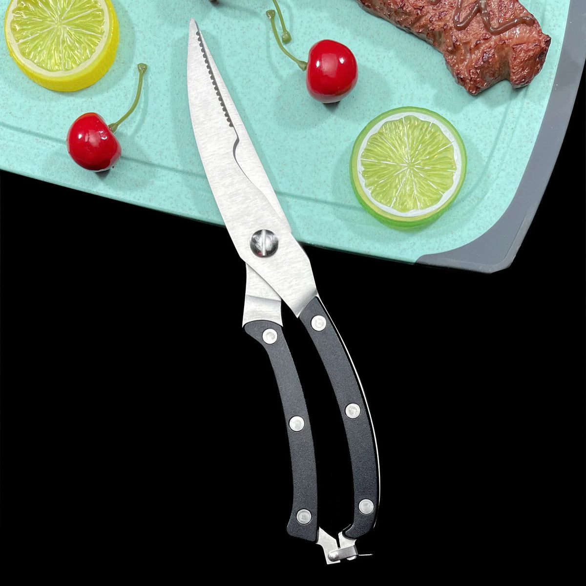 Heavy-Duty Stainless Steel Kitchen Scissors & BBQ Shears Kitchen Shears Axl