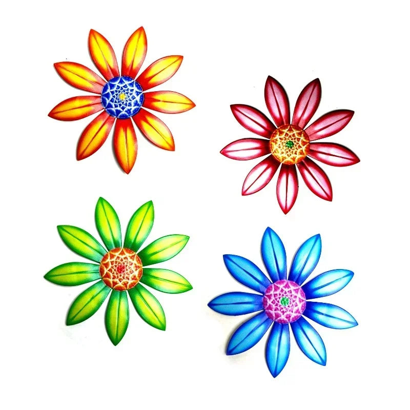 Metal Flower Wall Art Sculpture – Indoor & Outdoor Hanging Decor Wall Art Sculpture Axl