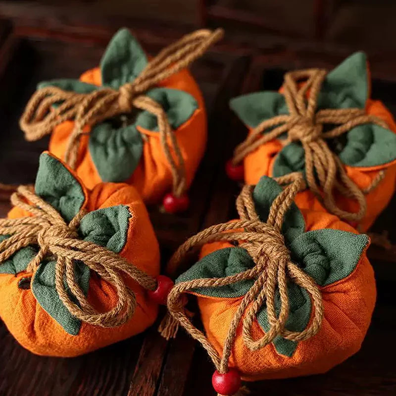 Persimmon Lucky Drawstring Bag – Chinese Fortune Charm Sachet Fortune Charm Sachet Axl