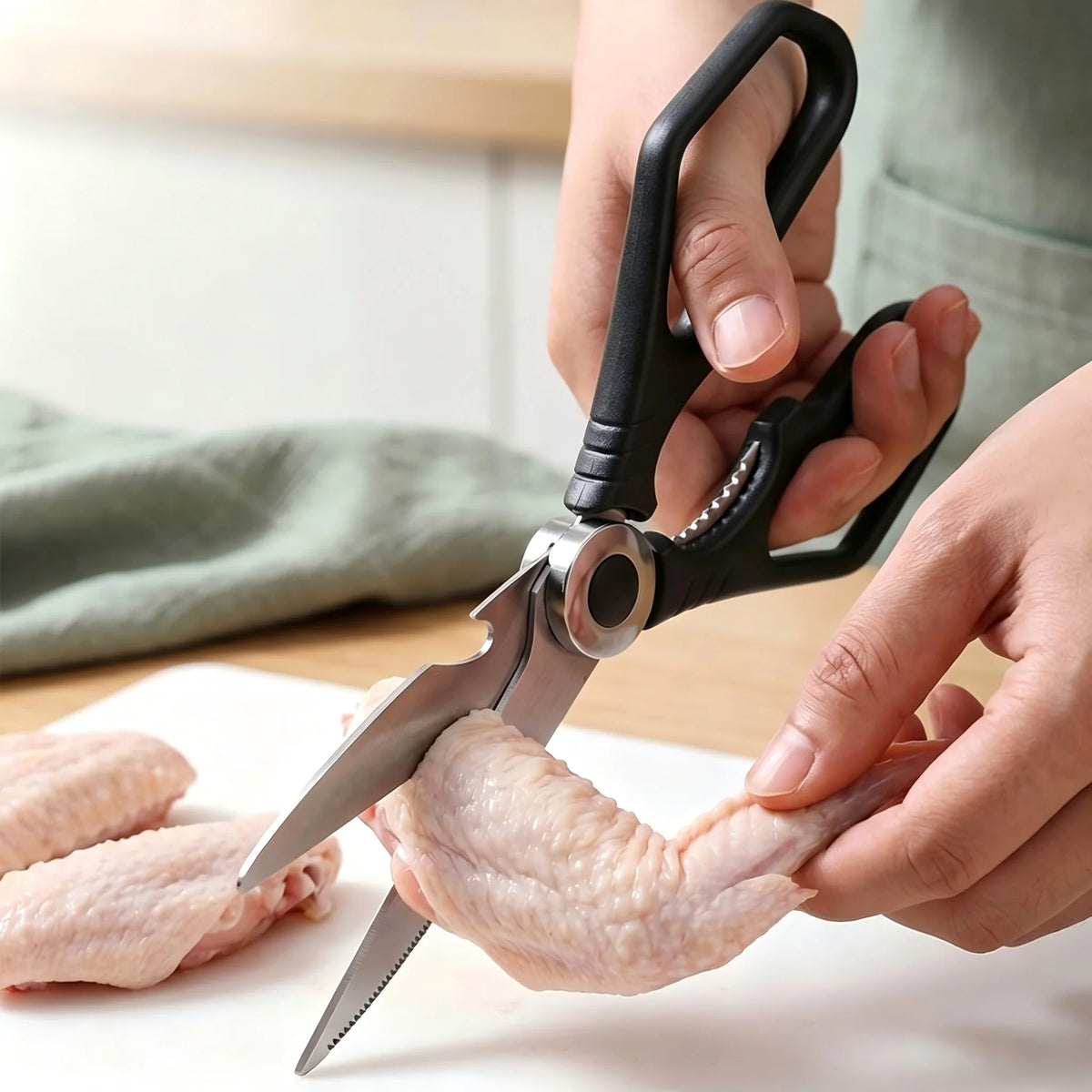 PLYS Stainless Steel Kitchen Scissors | Multifunctional Shears Kitchen Scissors Axl