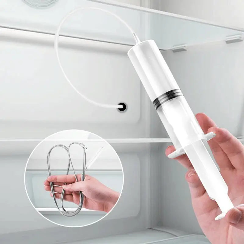 5-Piece Fridge Drain Cleaning Kit – Brush, Syringe & Hose Drain Cleaning Kit Axl 1