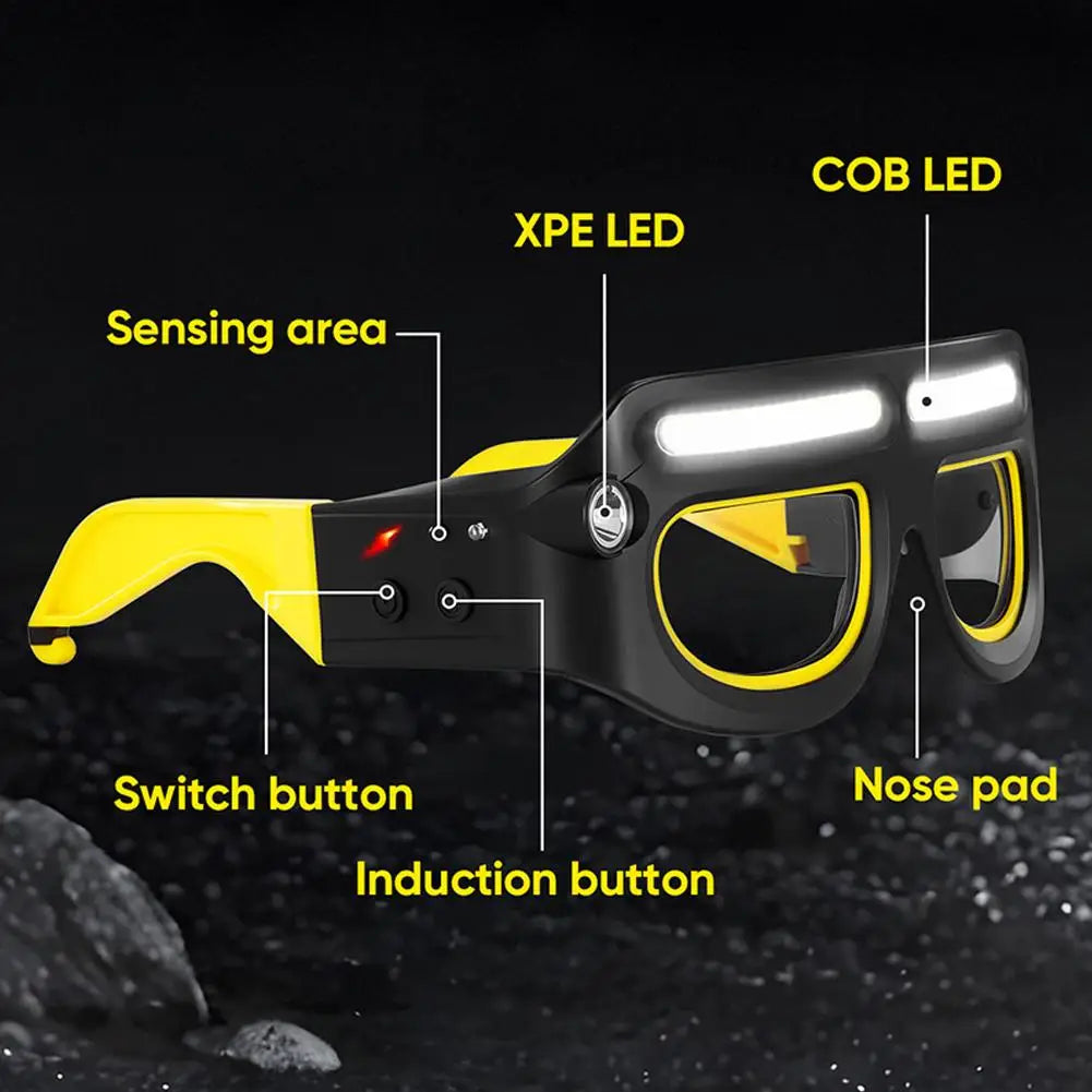 Hands-Free LED Glasses Headlamp – 800 Lumen Rechargeable Light LED Glasses Headlamp Axl