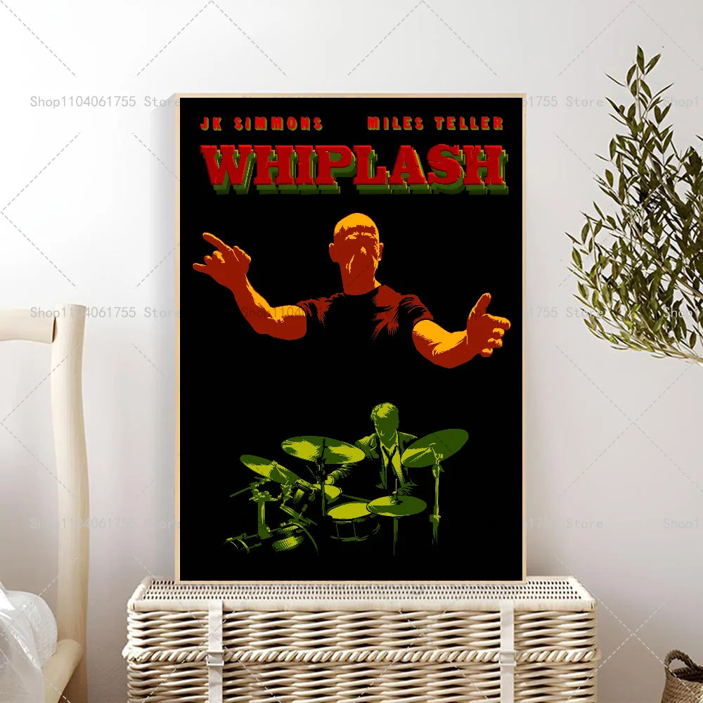 Whiplash Jazz Drummer Movie Poster – Self-Adhesive Wall Sticker Wall Art Poster Axl z2 30x42cm No Frame