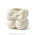 Cute Bow Ceramic Makeup Brush & Pen Organizer Cup – White Desk Organizer Cup Axl White-1pcs