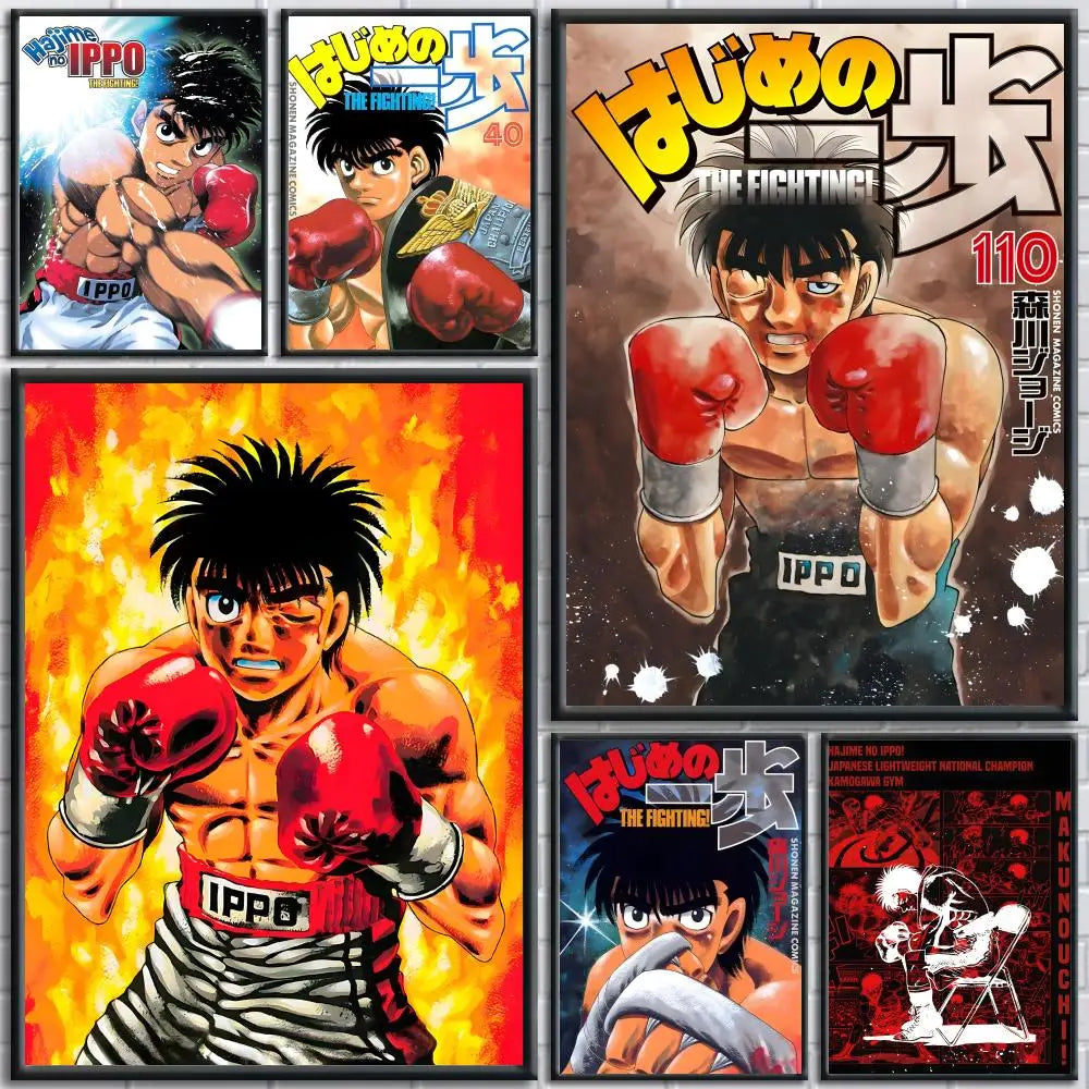 Hajime No Ippo Anime Wall Poster Removable Sticker Decal Anime Wall Poster Axl