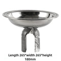 Stainless Steel Marble Fruit Plate – Round Luxury Serving Tray Decorative Serving Tray Axl Fruit Platter