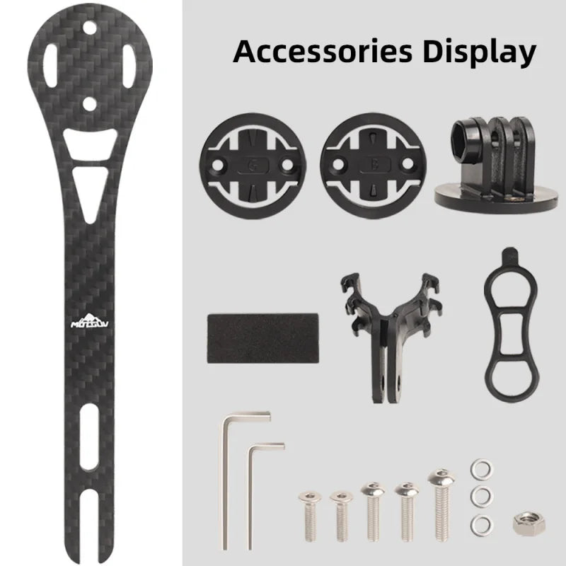 Carbon Fiber Bike Computer Mount – Handlebar Extension Bracket Bike Computer Mount Axl