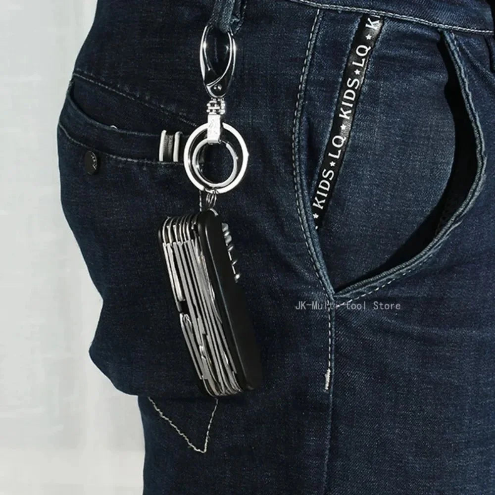 17-in-1 Multi-Tool Pocket Knife – Folding Stainless Steel Pliers Multi-Tool Pocket Knife Axl