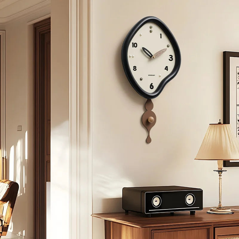 Modern Wooden Swing Wall Clock – Silent Quartz Home Decor Swing Wall Clock Axl