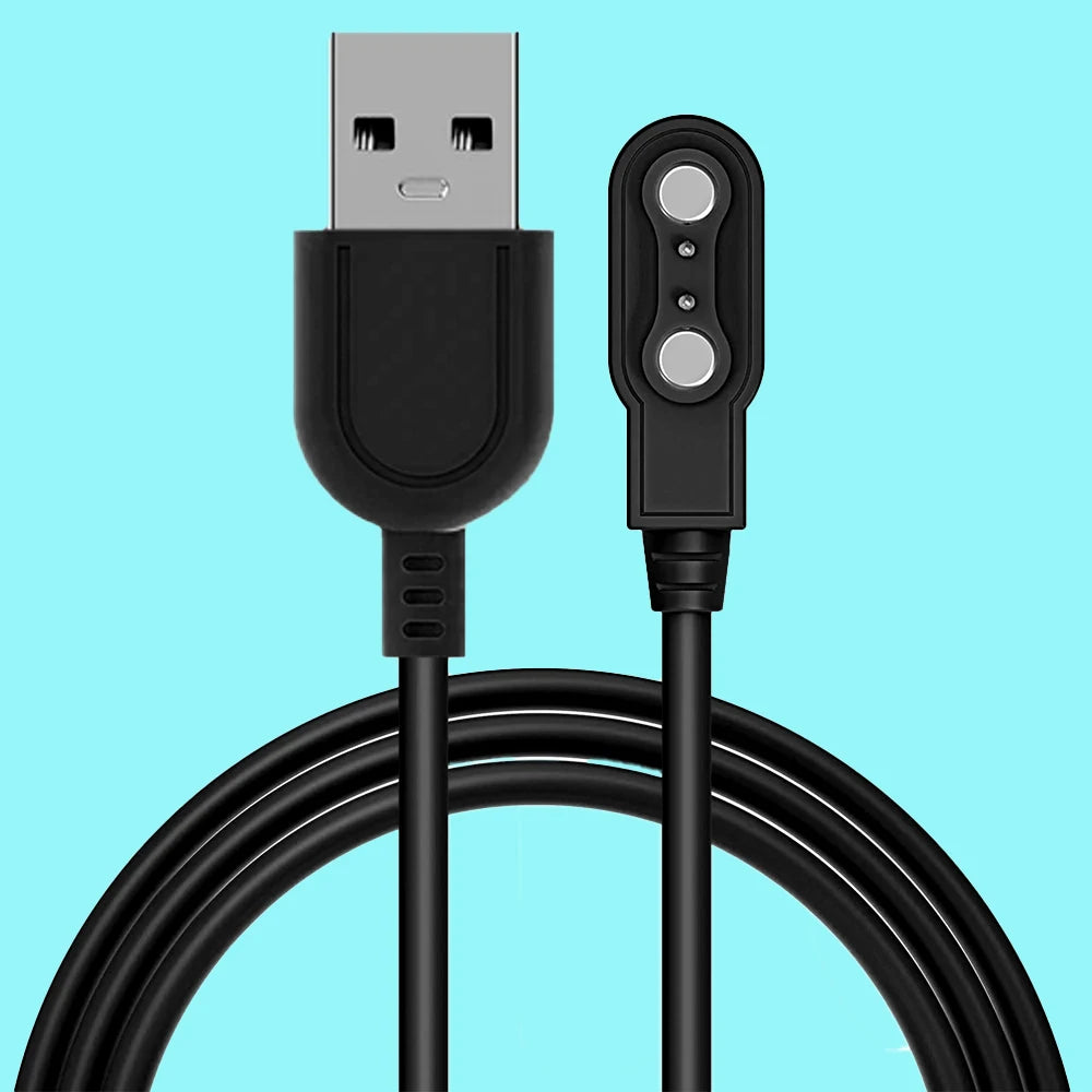 Magnetic Smart Watch Charger Cable 2-Pin 4.0mm USB Cord Smartwatch Charging Cable Axl