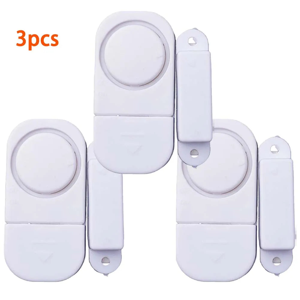 Wireless Door & Window Alarm Sensor – 90dB Magnetic Alert Door Window Alarm Axl 3pcs