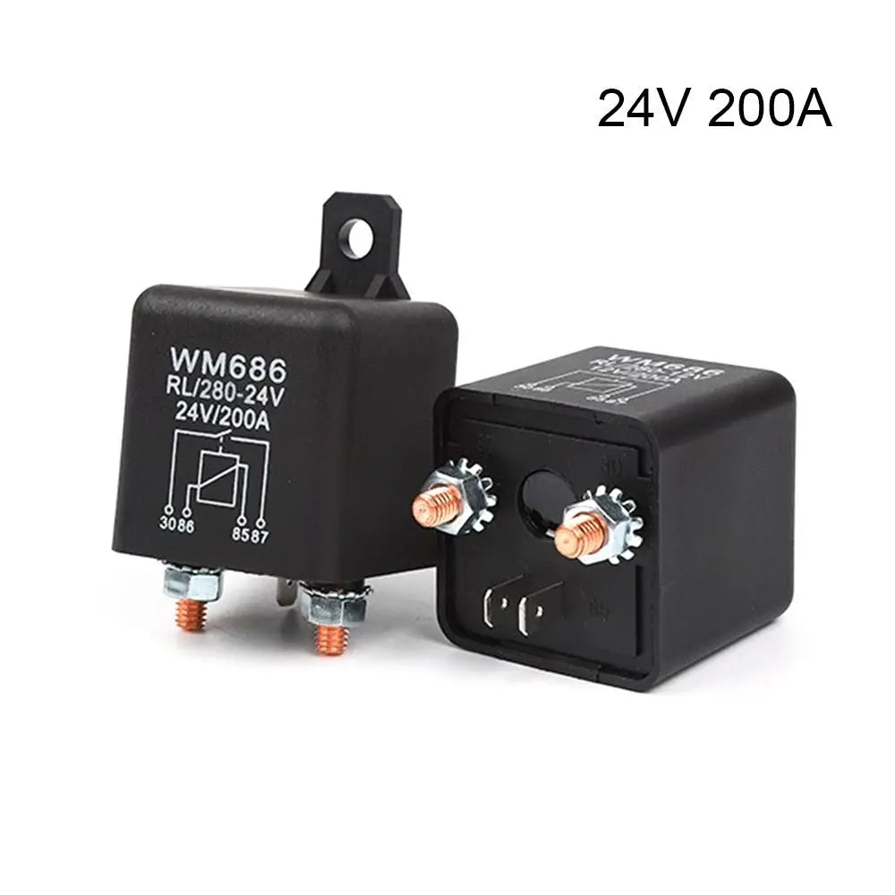 12V 24V High Current Car Relay 100A 200A Silver Alloy Power Switch Automotive Relay Switch Axl 24V 200A