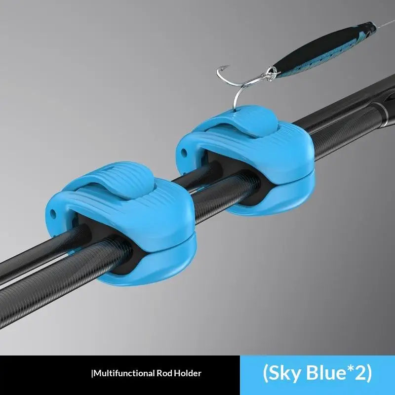 Fishing Rod Holder Clip – Compact ABS Fixer, 2/4 Pack Fishing Rod Holder Axl A5
