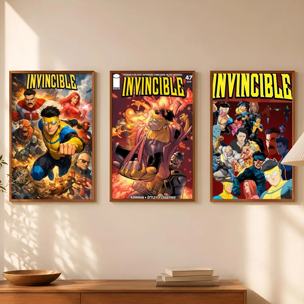 Invincible Animation HD PVC Wall Poster – Self-Stick Decor Wall Art Poster Axl