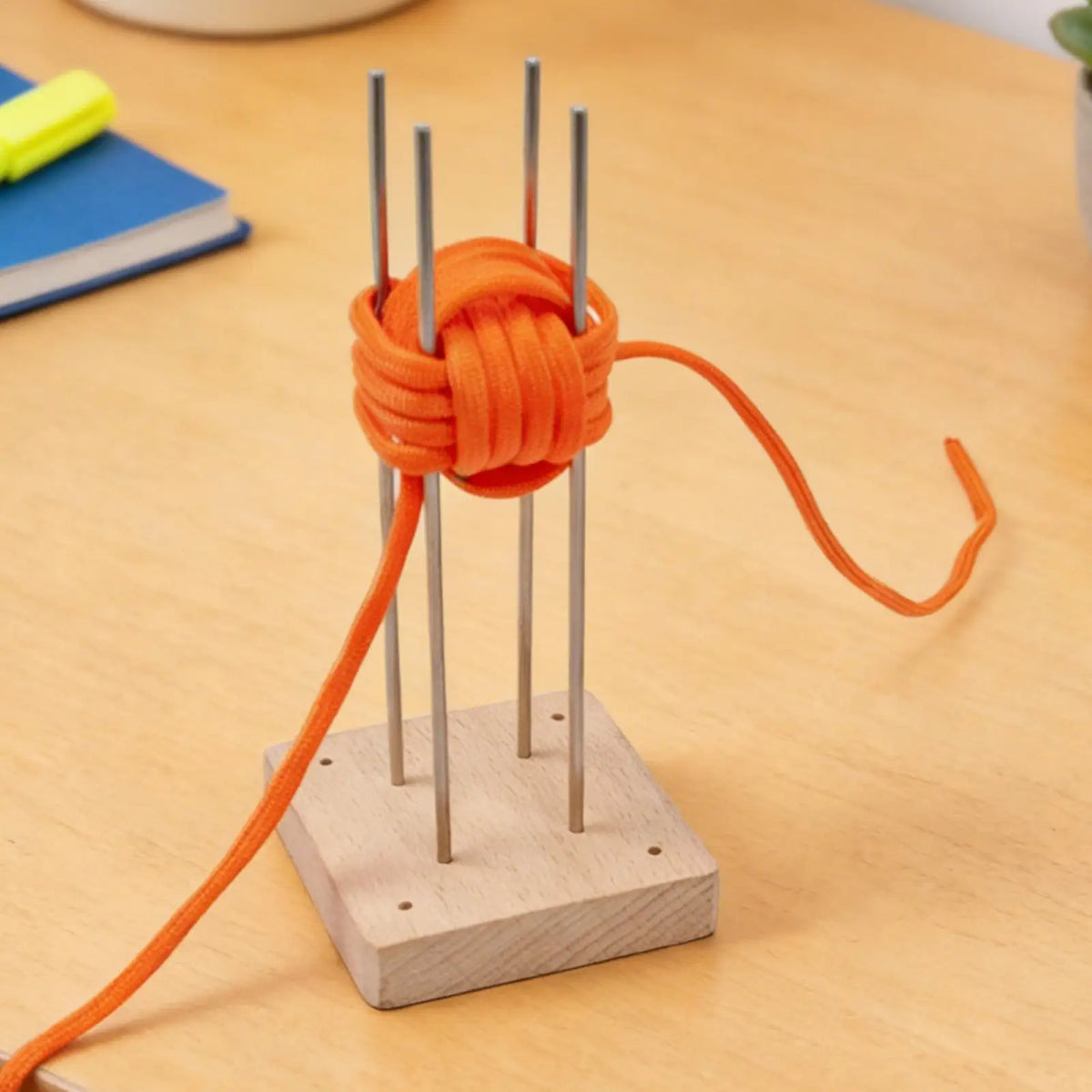 Monkey Fist Jig – Wooden Paracord Knot Tool with Steel Pins Paracord Knot Jig Axl
