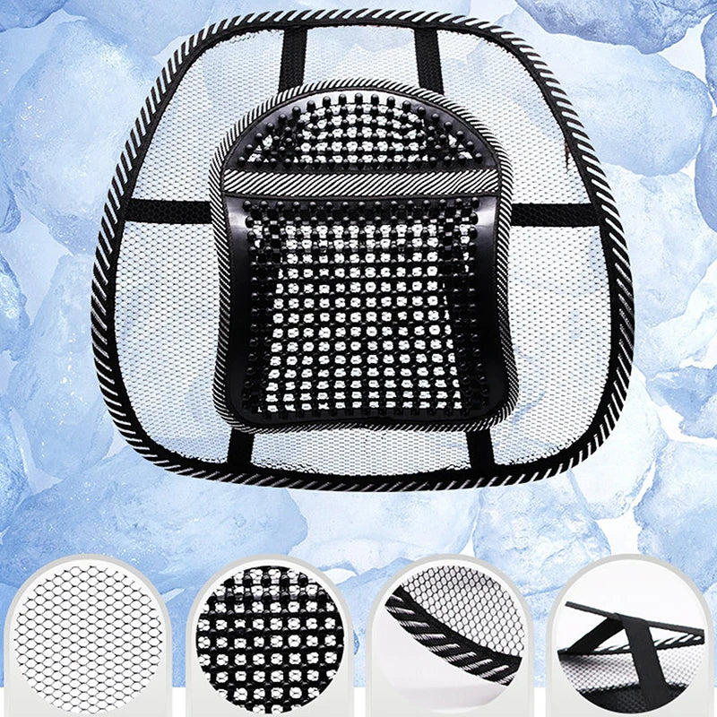 Ventilated Mesh Lumbar Back Cushion – Car, Office & Home Lumbar Back Cushion Axl