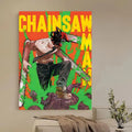 Chainsaw Man Anime Poster HD Self-Adhesive Waterproof Wall Art