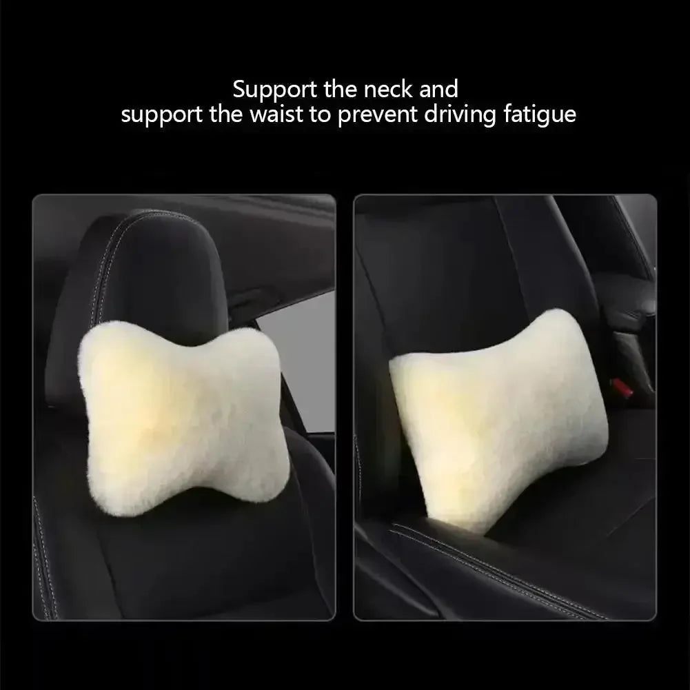 Car Seat Neck & Lumbar Support Cushion – Universal Headrest Car Seat Cushion Axl