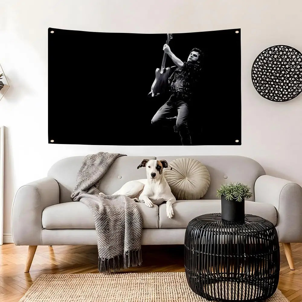 Bruce Springsteen Flag – Wall Banner for Bedroom & Concert Decor Decorative Wall Flag Axl