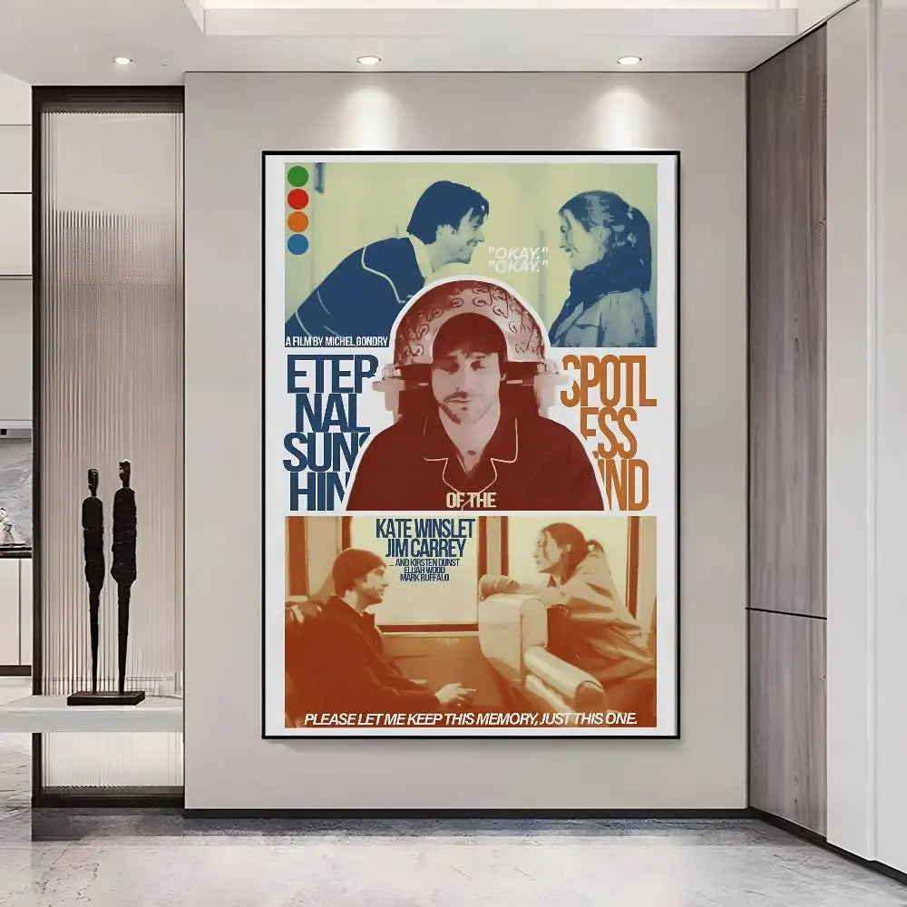 Eternal Sunshine Spotless Mind HD Poster – Self-Adhesive Movie Wall Poster Axl z7 50X70cmNoframe