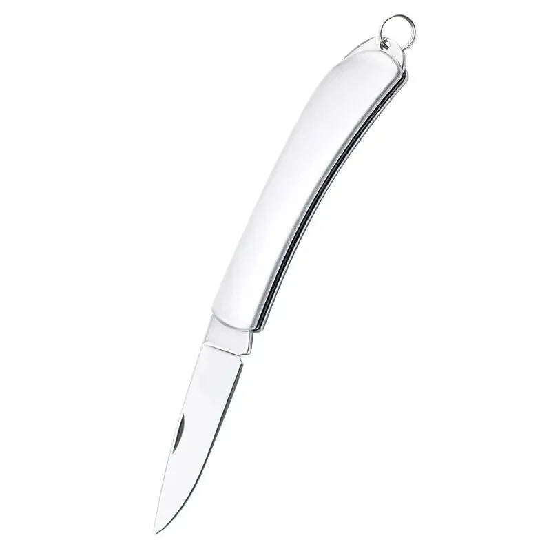 Stainless Steel Mini Pocket Fruit Knife – Camping & Kitchen Pocket Knife Axl YELLOW